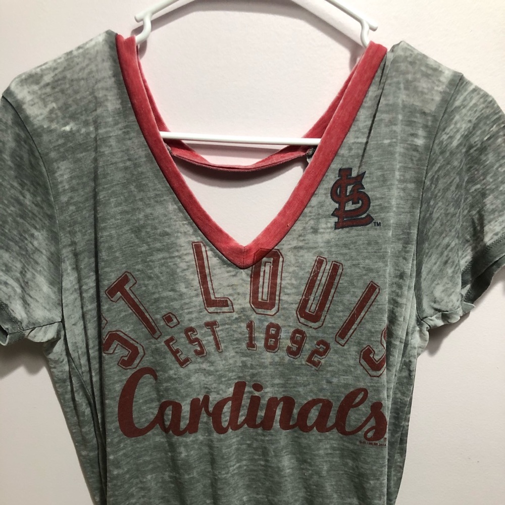 STL Cardinals open back tee